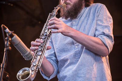 Omer Avital Quintet @ Gent Jazz 2017, picture 2, photographed by Jan van Hecke - FrontView Magazine