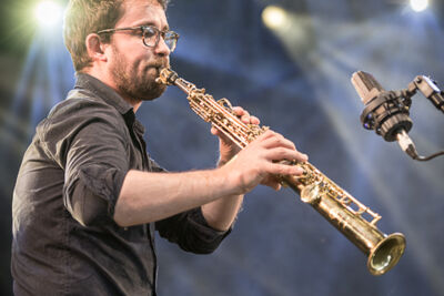 Vincent Peirani & Émile Parisien @ Gent Jazz 2017, picture 3, photographed by Jan van Hecke - FrontView Magazine