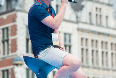 Repetities Vlaanderen Feest 2017 @ Grote Markt Antwerpen, foto 6, foto's door Goele Bormans - FrontView Magazine