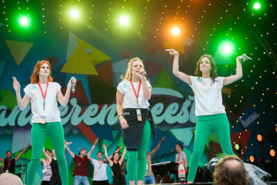 Repetities Vlaanderen Feest 2017 @ Grote Markt Antwerpen, foto 76, foto's door Goele Bormans - FrontView Magazine