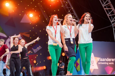 Repetities Vlaanderen Feest 2017 @ Grote Markt Antwerpen, foto 81, foto's door Goele Bormans - FrontView Magazine