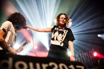 Cocaine Piss @ Dour Festival 2017, foto 4, foto's door Magali Decamps - FrontView Magazine
