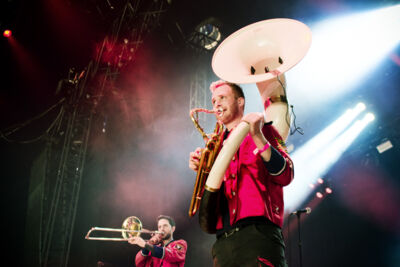 Meute @ Dour Festival 2017, picture 7, photographed by Magali Decamps - FrontView Magazine