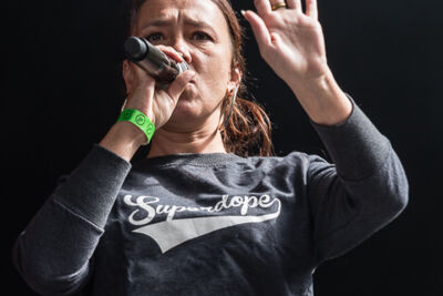 Slongs Dievanongs @ Boterhammen in het Park (dag 1), foto 3, foto's door Patric Wijns - FrontView Magazine