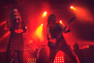 Epica @ Trix, foto 5, foto's door Jef Peeters - FrontView Magazine