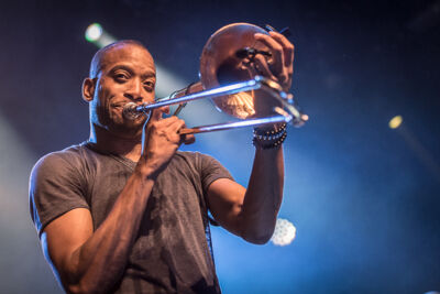 Trombone Shorty @ Het Depot, picture 16, photographed by Jan van Hecke - FrontView Magazine