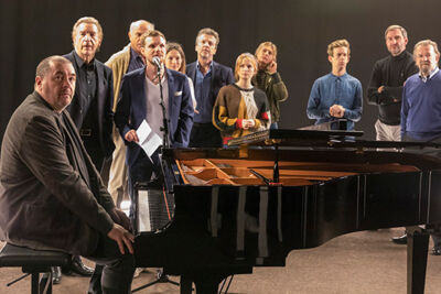 Opname trailer musical 40-45 @ Studio100, picture 1, photographed by dirk janssens - FrontView Magazine
