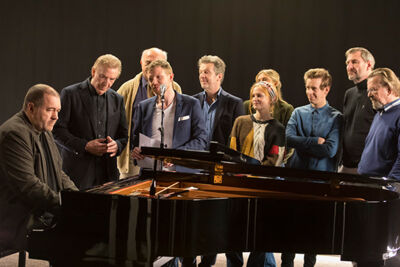 Opname trailer musical 40-45 @ Studio100, picture 8, photographed by dirk janssens - FrontView Magazine