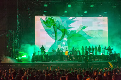 Gorillaz @ Rock Am Ring 2018, picture 19, photographed by Edwin Houdevelt - FrontView Magazine