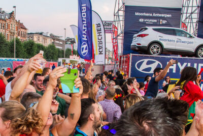 Sfeerbeelden Brazilië-Belgie @ Huyndai Fan Park Antwerpen, picture 43, photographed by Marc Verdonck - FrontView Magazine