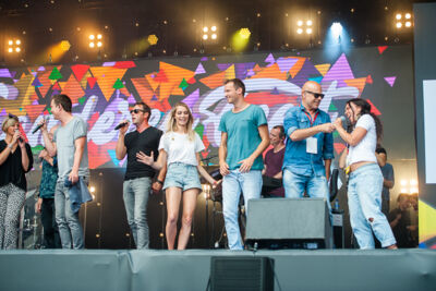 11 juli-viering repetities & backstagebeelden @ Grote Markt Antwerpen, picture 22, photographed by Dimitri Vanlommel - FrontView Magazine