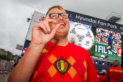 Sfeerbeelden Frankrijk-Belgie @ Huyndai Fan Park Antwerpen, picture 7, photographed by Marc Verdonck - FrontView Magazine