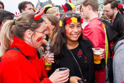 Sfeerbeelden Frankrijk-Belgie @ Huyndai Fan Park Antwerpen, picture 13, photographed by Marc Verdonck - FrontView Magazine