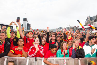 Sfeerbeelden Frankrijk-Belgie @ Huyndai Fan Park Antwerpen, picture 37, photographed by Marc Verdonck - FrontView Magazine