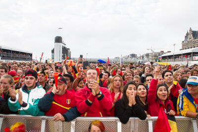 Sfeerbeelden Frankrijk-Belgie @ Huyndai Fan Park Antwerpen, picture 40, photographed by Marc Verdonck - FrontView Magazine