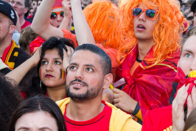 Sfeerbeelden Frankrijk-Belgie @ Huyndai Fan Park Antwerpen, picture 45, photographed by Marc Verdonck - FrontView Magazine