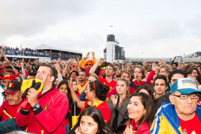 Sfeerbeelden Frankrijk-Belgie @ Huyndai Fan Park Antwerpen, picture 48, photographed by Marc Verdonck - FrontView Magazine