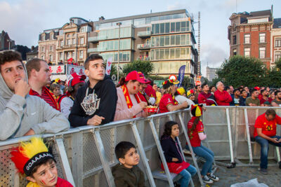 Sfeerbeelden Frankrijk-Belgie @ Huyndai Fan Park Antwerpen, picture 57, photographed by Marc Verdonck - FrontView Magazine