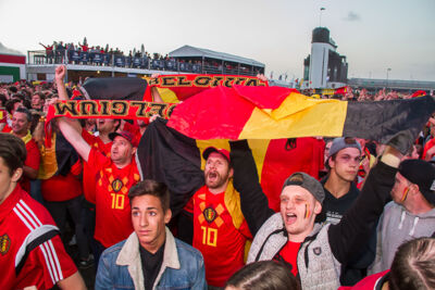 Sfeerbeelden Frankrijk-Belgie @ Huyndai Fan Park Antwerpen, picture 74, photographed by Marc Verdonck - FrontView Magazine