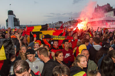 Sfeerbeelden Frankrijk-Belgie @ Huyndai Fan Park Antwerpen, picture 77, photographed by Marc Verdonck - FrontView Magazine