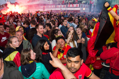 Sfeerbeelden Frankrijk-Belgie @ Huyndai Fan Park Antwerpen, picture 78, photographed by Marc Verdonck - FrontView Magazine