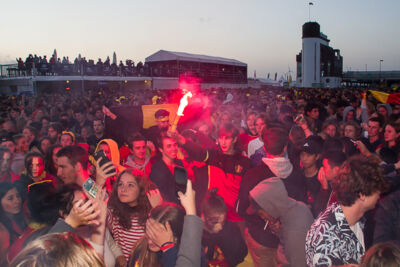 Sfeerbeelden Frankrijk-Belgie @ Huyndai Fan Park Antwerpen, picture 86, photographed by Marc Verdonck - FrontView Magazine