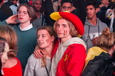 Sfeerbeelden Frankrijk-Belgie @ Huyndai Fan Park Antwerpen, picture 87, photographed by Marc Verdonck - FrontView Magazine