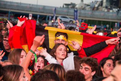 Sfeerbeelden Frankrijk-Belgie @ Huyndai Fan Park Antwerpen, picture 91, photographed by Marc Verdonck - FrontView Magazine