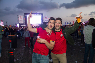 Sfeerbeelden Frankrijk-Belgie @ Huyndai Fan Park Antwerpen, picture 103, photographed by Marc Verdonck - FrontView Magazine