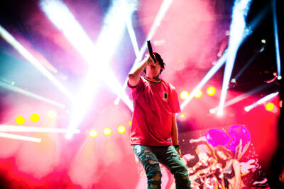 Lil Xan @ Dour Festival 2018, picture 1, photographed by Magali Decamps - FrontView Magazine