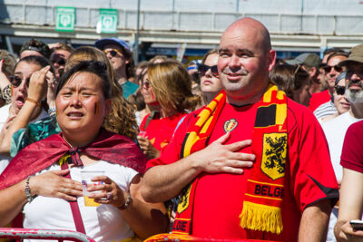 Sfeerbeelden Belgie-Engeland @ Huyndai Fan Park Antwerpen, foto 3, foto's door Marc Verdonck - FrontView Magazine