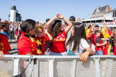 Sfeerbeelden Belgie-Engeland @ Huyndai Fan Park Antwerpen, foto 6, foto's door Marc Verdonck - FrontView Magazine
