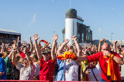 Sfeerbeelden Belgie-Engeland @ Huyndai Fan Park Antwerpen, foto 15, foto's door Marc Verdonck - FrontView Magazine