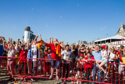 Sfeerbeelden Belgie-Engeland @ Huyndai Fan Park Antwerpen, foto 16, foto's door Marc Verdonck - FrontView Magazine