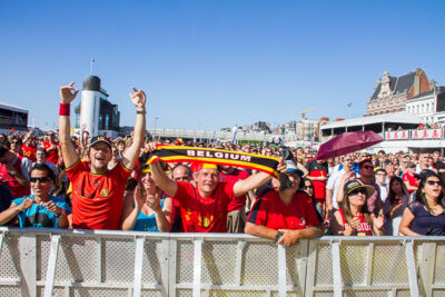 Sfeerbeelden Belgie-Engeland @ Huyndai Fan Park Antwerpen, foto 19, foto's door Marc Verdonck - FrontView Magazine