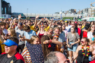 Sfeerbeelden Belgie-Engeland @ Huyndai Fan Park Antwerpen, foto 22, foto's door Marc Verdonck - FrontView Magazine