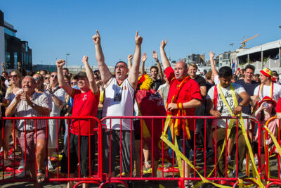 Sfeerbeelden Belgie-Engeland @ Huyndai Fan Park Antwerpen, foto 23, foto's door Marc Verdonck - FrontView Magazine