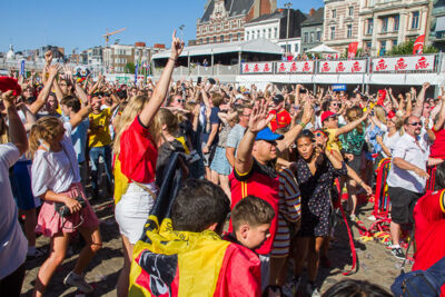 Sfeerbeelden Belgie-Engeland @ Huyndai Fan Park Antwerpen, foto 27, foto's door Marc Verdonck - FrontView Magazine