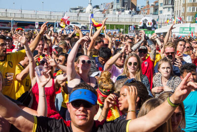 Sfeerbeelden Belgie-Engeland @ Huyndai Fan Park Antwerpen, foto 30, foto's door Marc Verdonck - FrontView Magazine