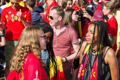 Sfeerbeelden Belgie-Engeland @ Huyndai Fan Park Antwerpen, foto 36, foto's door Marc Verdonck - FrontView Magazine
