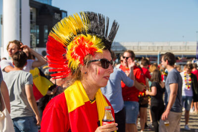 Sfeerbeelden Belgie-Engeland @ Huyndai Fan Park Antwerpen, foto 48, foto's door Marc Verdonck - FrontView Magazine