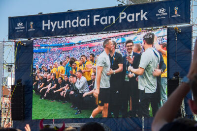 Sfeerbeelden Belgie-Engeland @ Huyndai Fan Park Antwerpen, foto 49, foto's door Marc Verdonck - FrontView Magazine