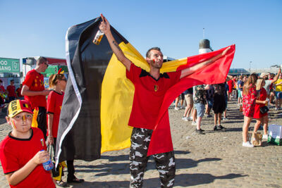 Sfeerbeelden Belgie-Engeland @ Huyndai Fan Park Antwerpen, foto 50, foto's door Marc Verdonck - FrontView Magazine