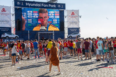 Sfeerbeelden Belgie-Engeland @ Huyndai Fan Park Antwerpen, foto 56, foto's door Marc Verdonck - FrontView Magazine
