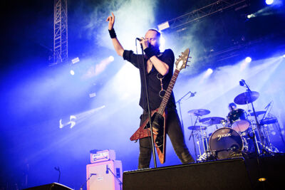 Sólstafir @ Dour Festival 2018, picture 6, photographed by Magali Decamps - FrontView Magazine