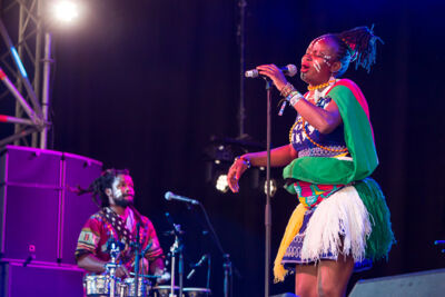 Timbila Muzimba @ Sfinks Mixed 2018, picture 2, photographed by Marc Verdonck - FrontView Magazine