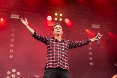 Niels Destadsbader @ Maanrock, foto 4, foto's door FrontView Magazine