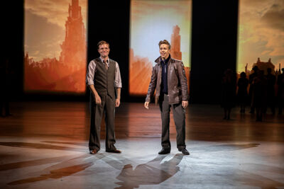 Persmoment première spektakel-musical 40-45 @ Studio100 pop-up theater, picture 9, photographed by dirk janssens - FrontView Magazine