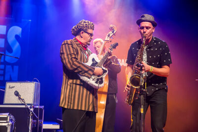 Little Victor & Band @ Blues in Schoten, picture 3, photographed by Marc Verdonck - FrontView Magazine