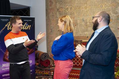 Persconferentie Aladdin @ Ashtari Oriental Carpets, picture 2, photographed by Sandra Van Watermeulen - FrontView Magazine